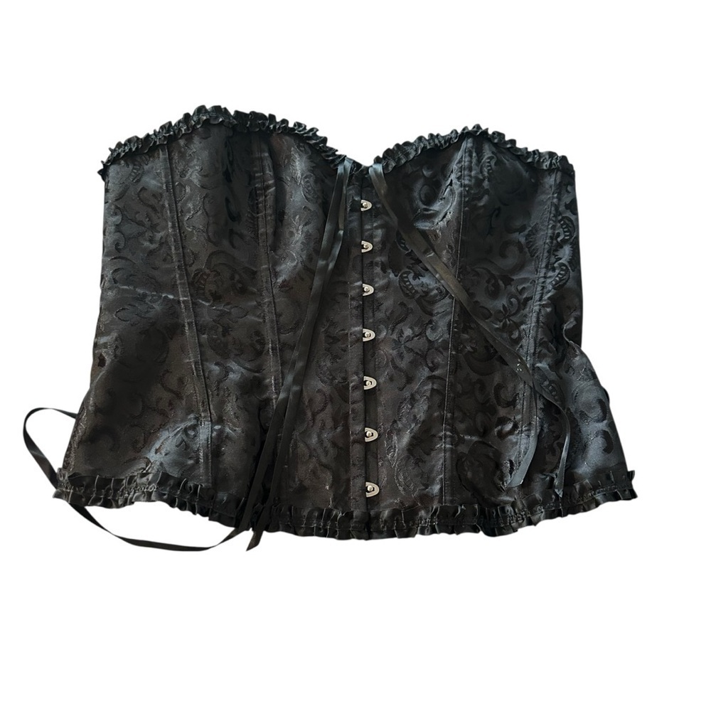 Elegant Black Corset Top